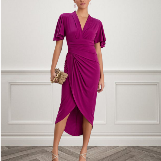 Gina Midi in Fuchsia